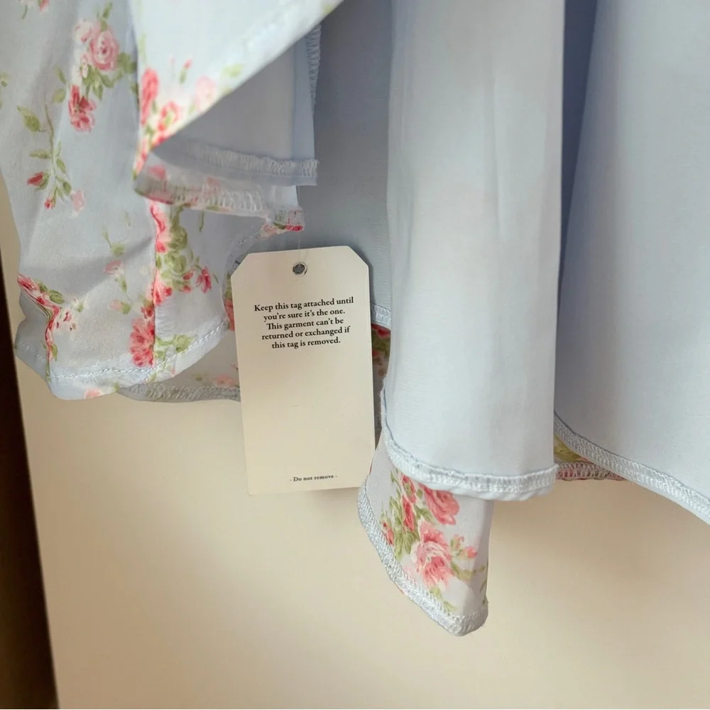 NWT | Abercrombie & Fitch Floral High Low Maxi Dress XS Tall Wedding Guest
